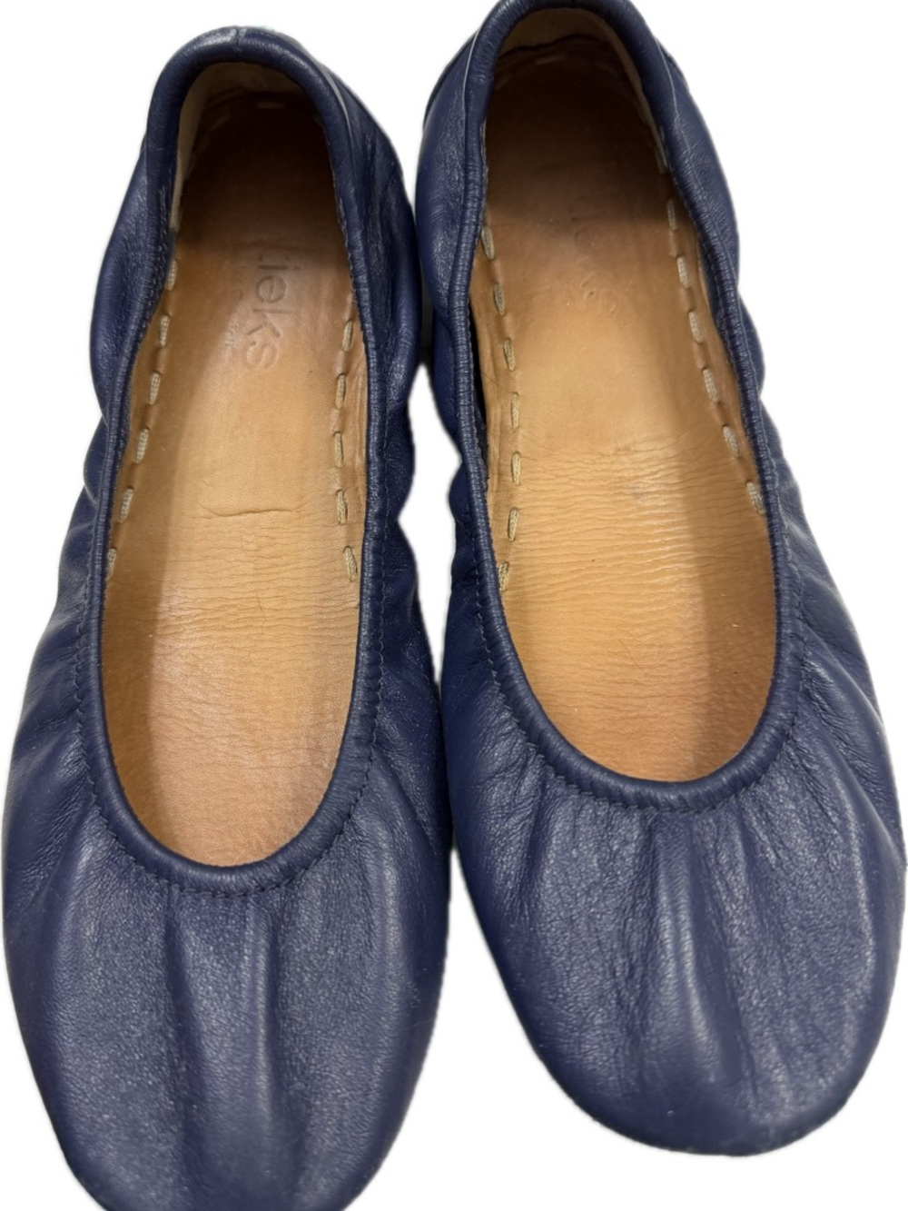 Tieks Leather Navy Ballet Flats